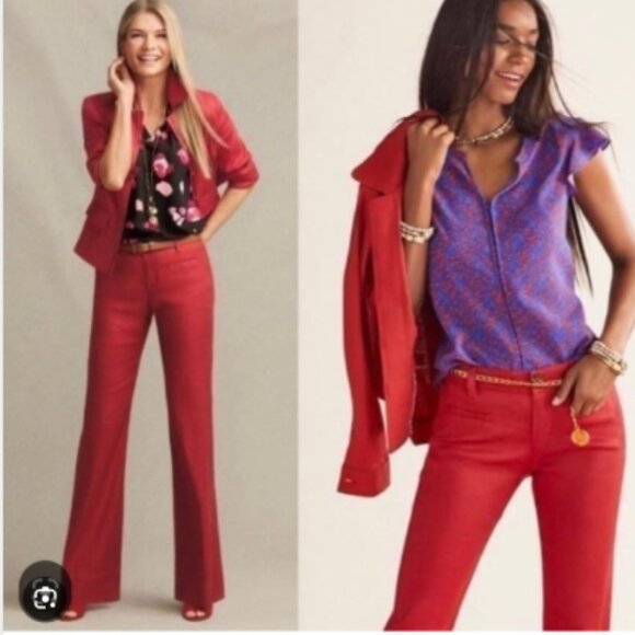 Cabi Valentine Trouser Wide Leg Linen Pant - Picture 4 of 12